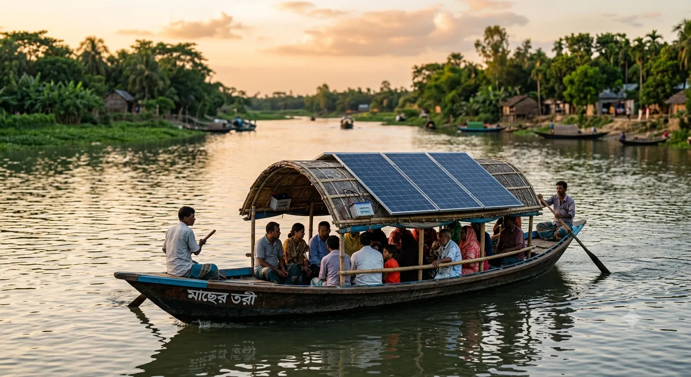 Solar-Powered River Ferries: Electrifying Rural Transport in Bangladesh